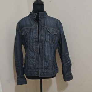 Womens GAP Dark Blue  Denim Jacket Sz Medium
